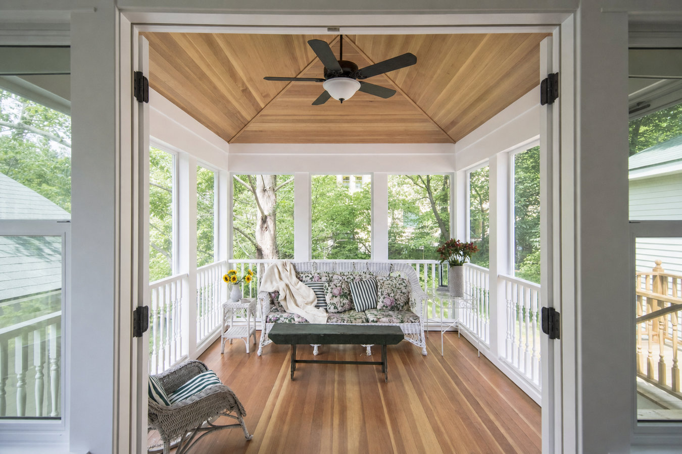 Screened-in porches and screened decks
